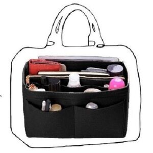 NWT Bag Organizer Insert Black for Louis Vuitton Speedy 30, Noe GM & More